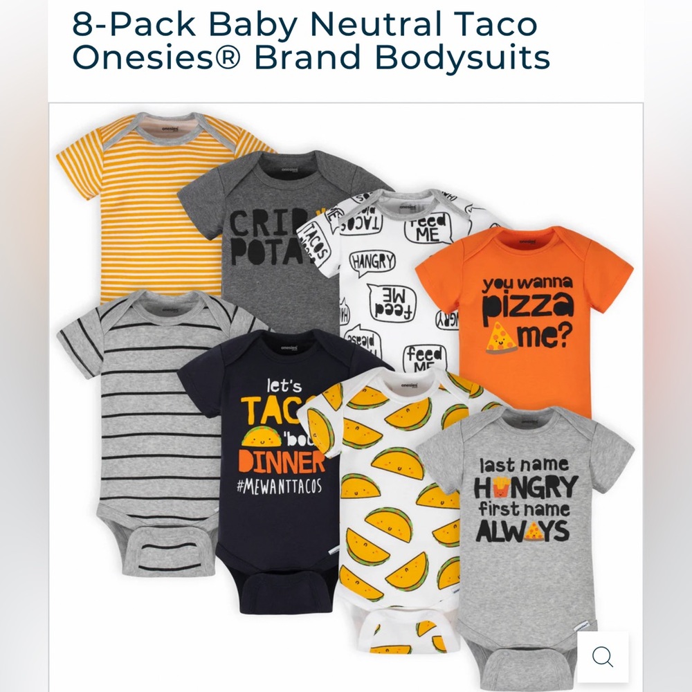 8 Onesies 2 shorts